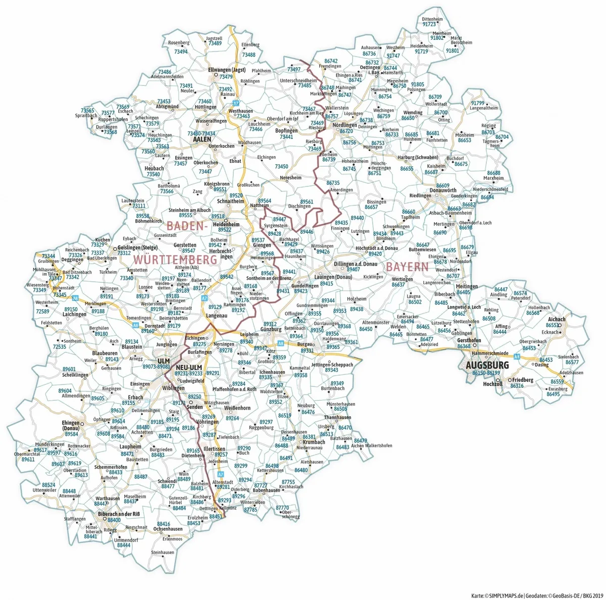 Einsatzgebiet von HUBER Messtechnik im Raum Augsburg, Ulm, Aalen und Donauwörth